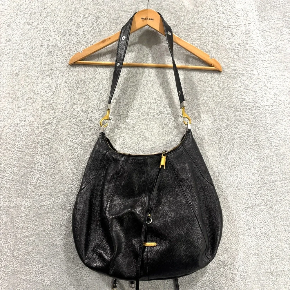 REBECCA MINKOFF Bag Tote Shoulder Hippie Genuine Leather Gold Accents Long Strap